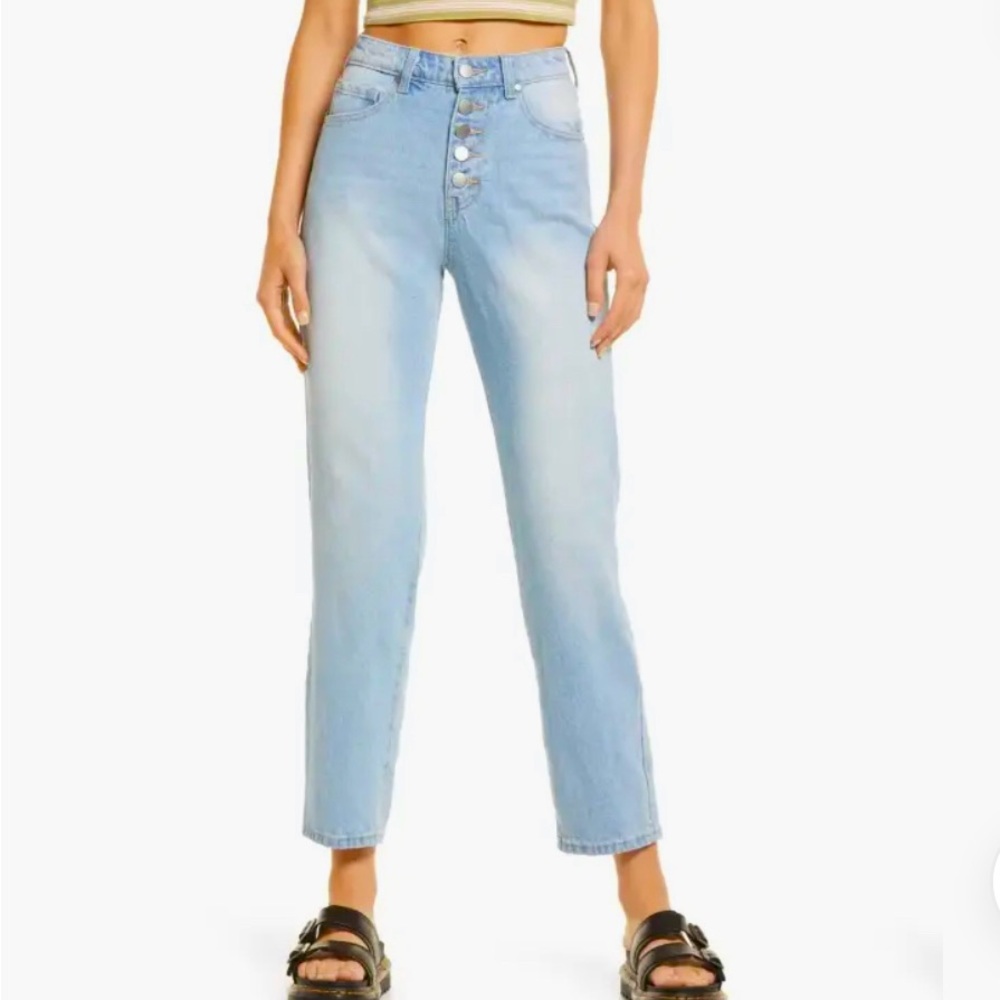 Nordstrom Highwaisted Buttonfly Mom Jeans